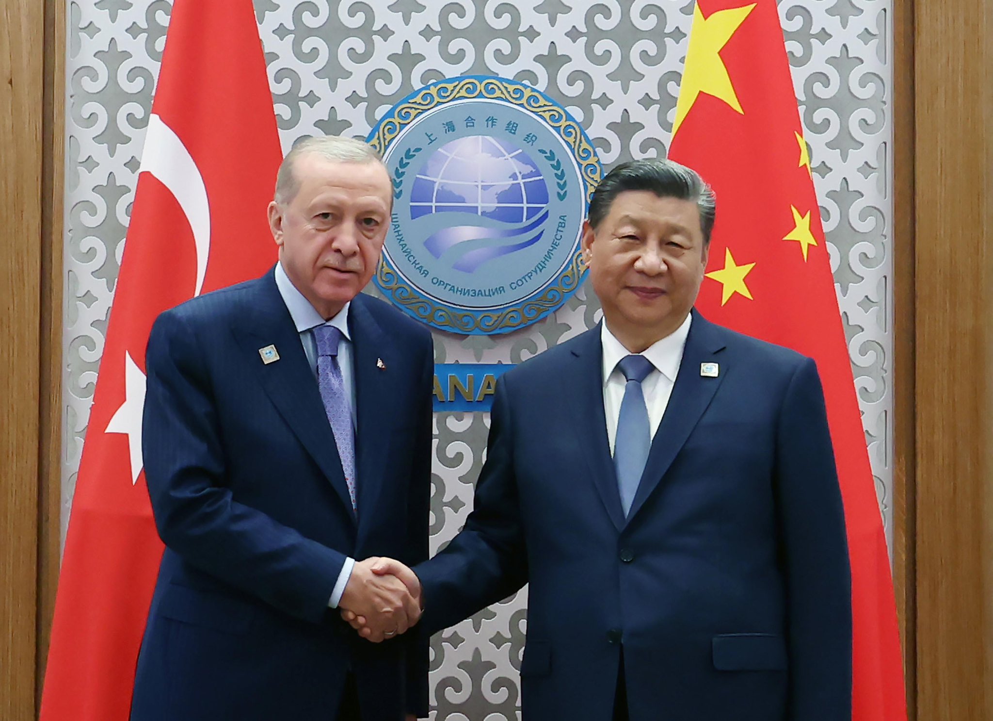 Cumhurbaşkanı Erdoğan, Astana’da Çin Devlet Başkanı Şi Cinping ile Görüştü