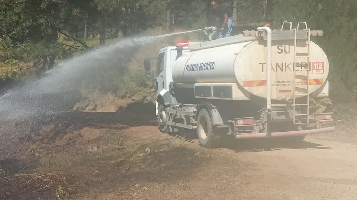 Bilecik’te çıkan orman yangını vatandaşların ve ekiplerin çalışmasıyla söndürüldü