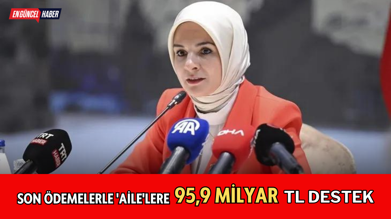 Son ödemelerle ‘aile’lere 95,9 milyar TL destek