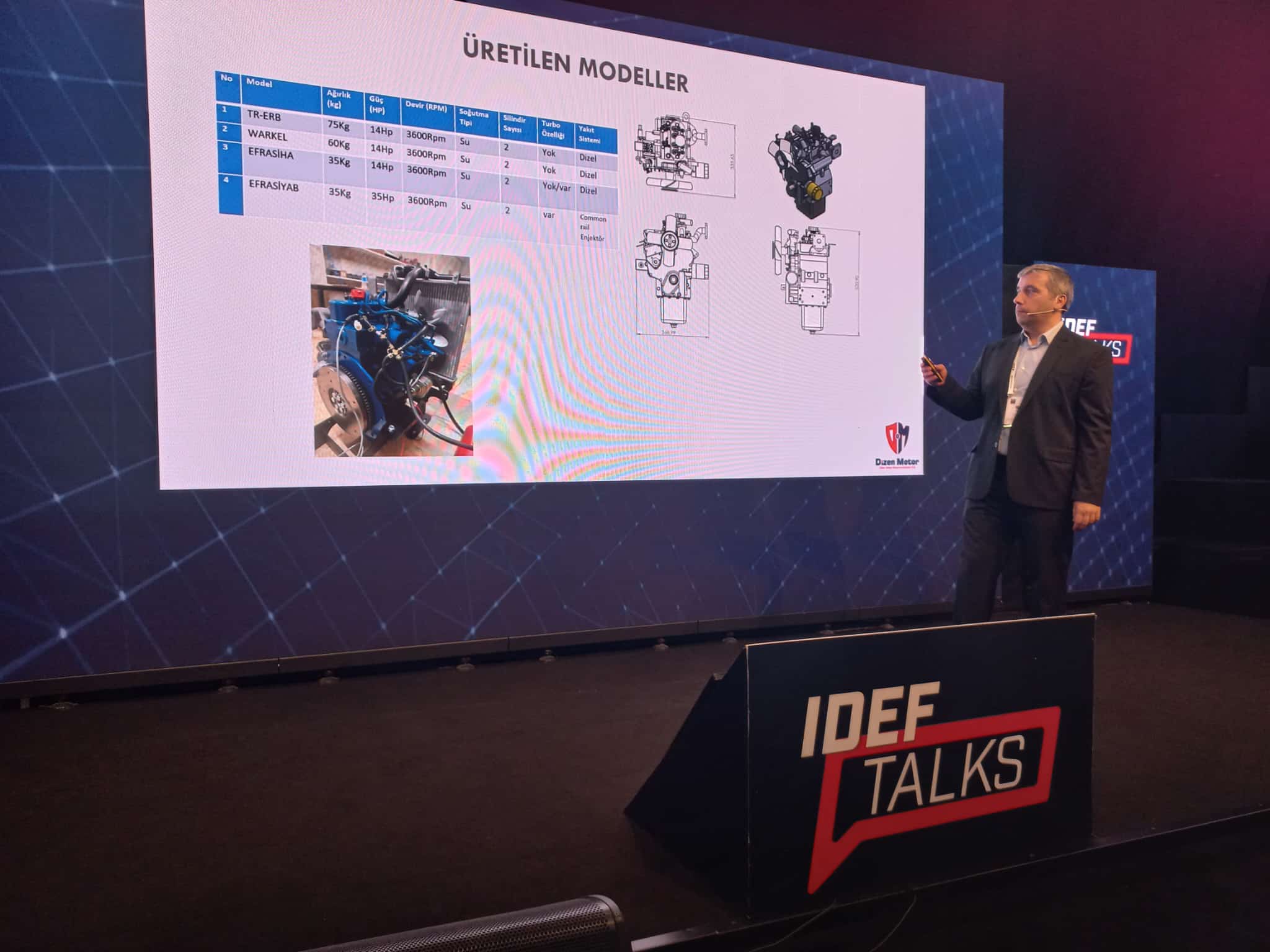 Prof. Dr. Hasan Köten’den Yerli Motor Teknolojileri Sunumu: Dizen Motor İDEF TALKS’ta Tanıtıldı