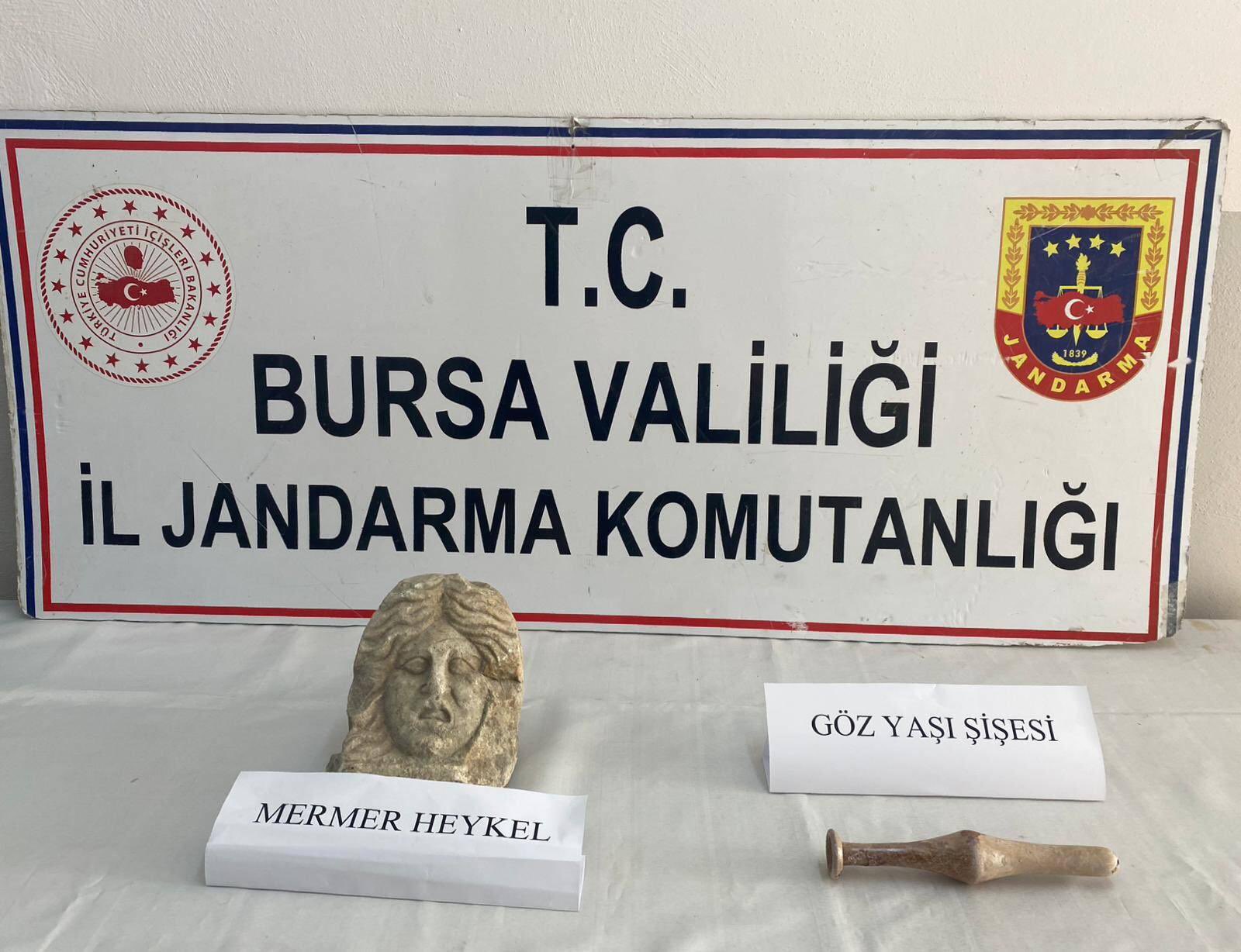 Yenişehir’de Tarihi Eser Operasyonu: 2 Obje Ele Geçirildi
