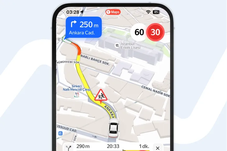 Yandex, kontrolsüz yaya geçitleri için sürücüleri uyaracak
