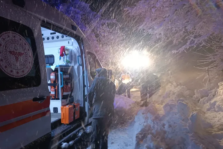 Malatya’da karda mahsur kalanlar kurtarıldı