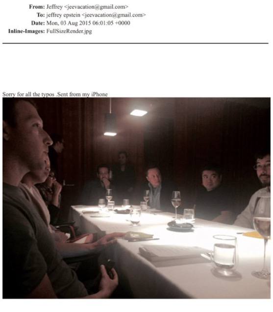 Musk ve Zuckerberg’in Epstein’la yemeğine ait görüntü ortaya çıktı