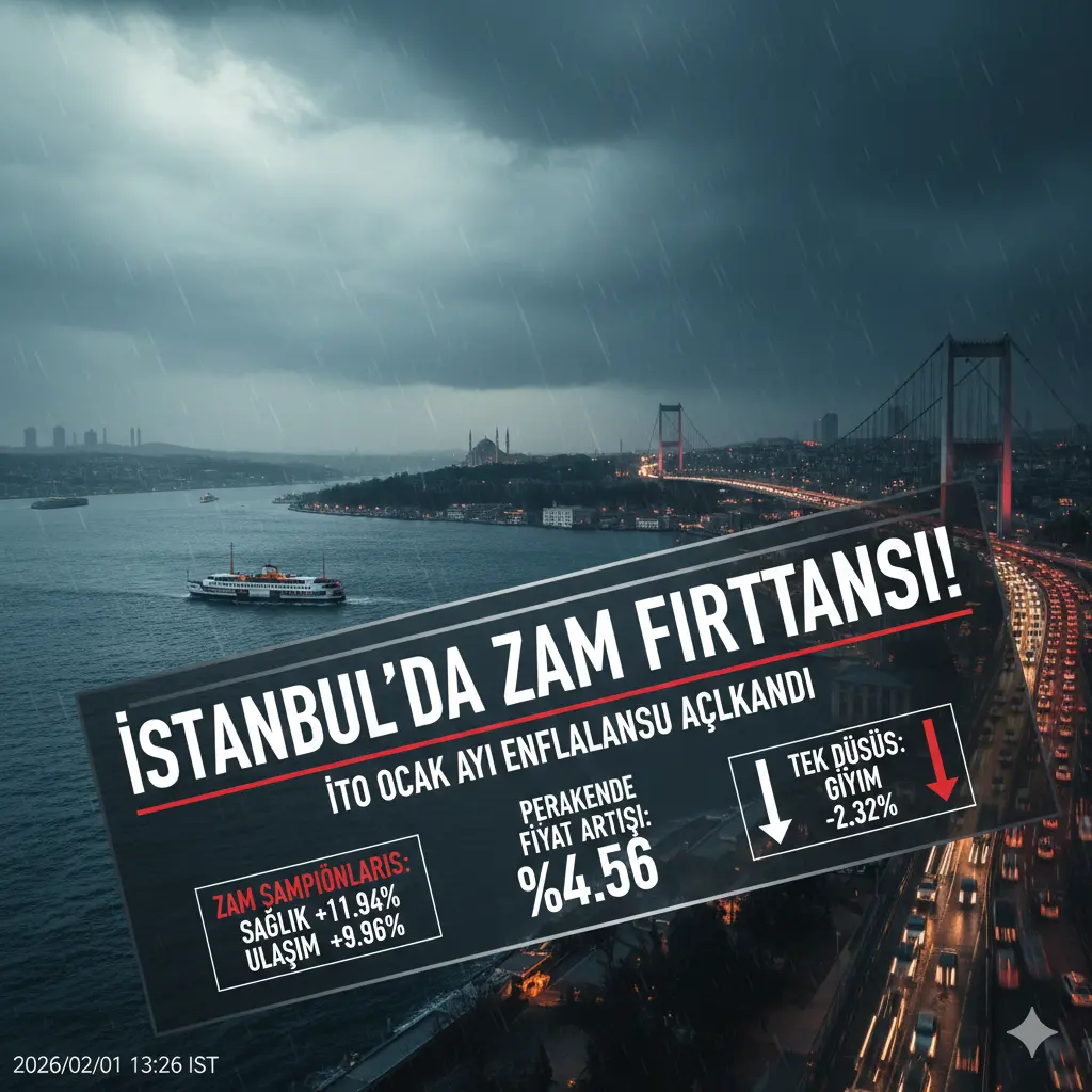 İTO Ocak Ayı Enflasyon Verilerini Açıkladı: İstanbul’da Fiyat Artışları Hızlandı