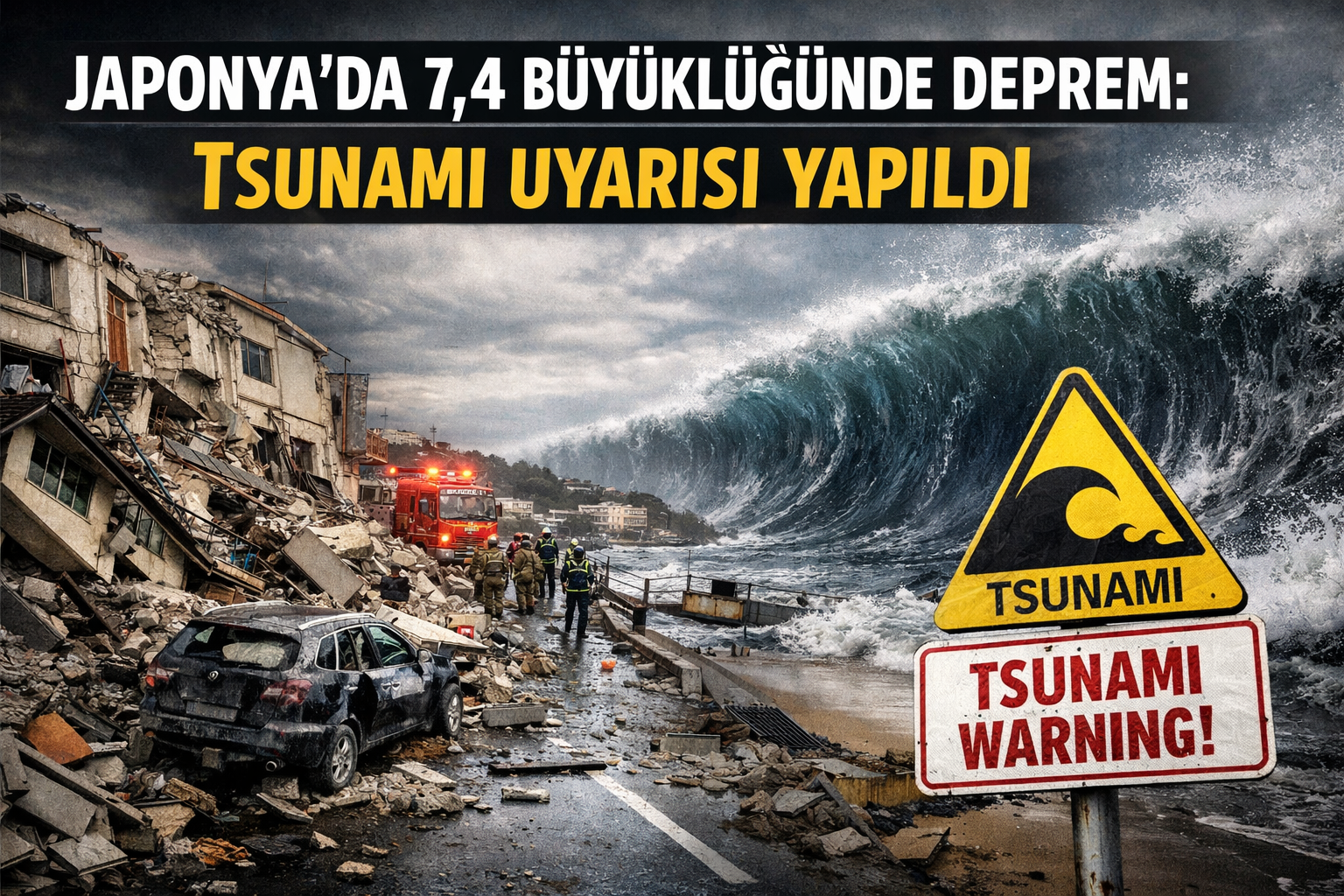 Japonya’da 7,4 büyüklüğünde deprem: Tsunami uyarısı yapıldı
