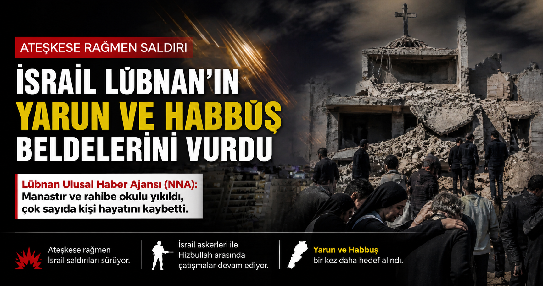 İsrail rahibe okulunu vurdu