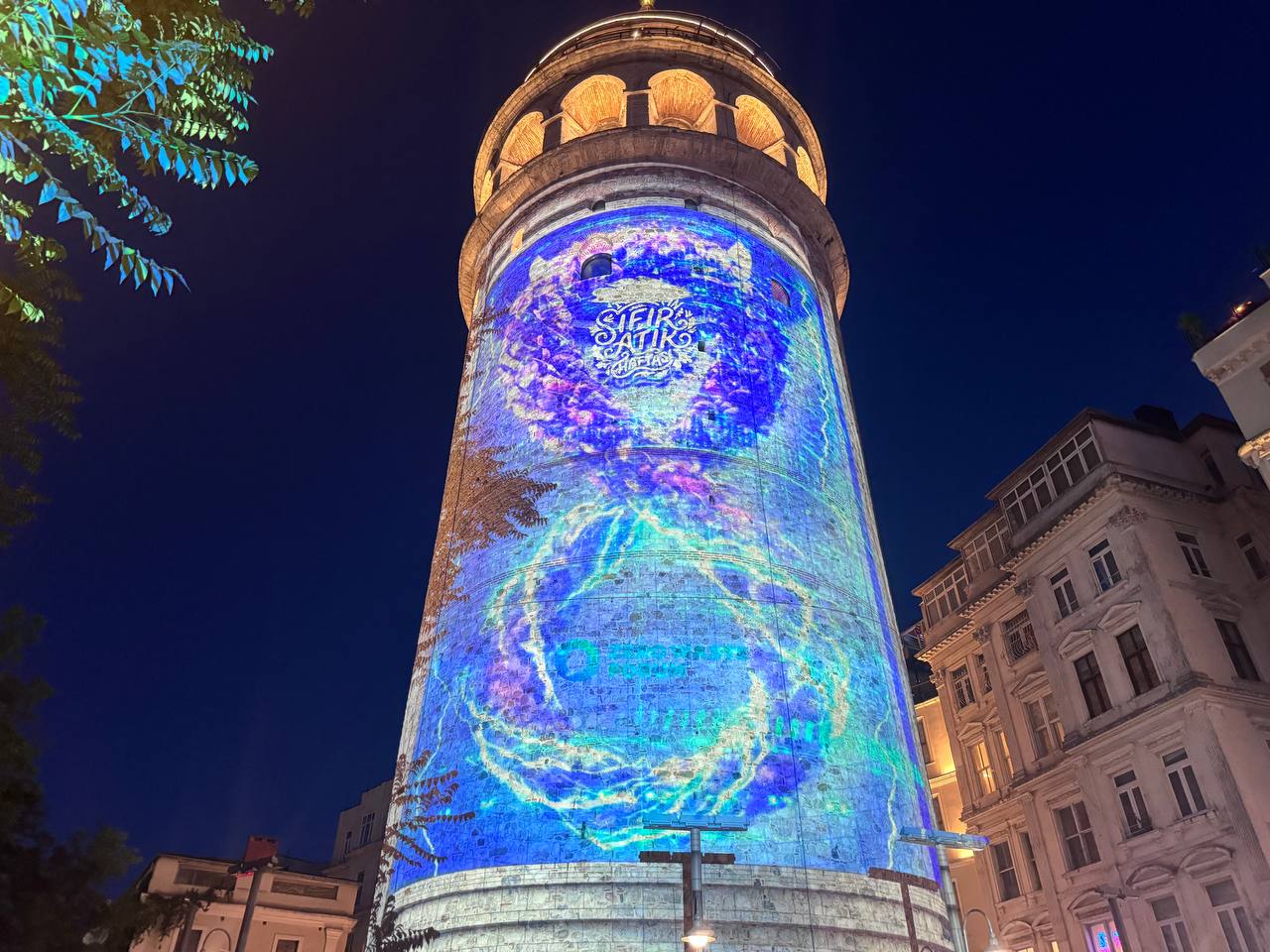 Galata Kulesi’nde Sıfır Atık Mapping Gösterisi