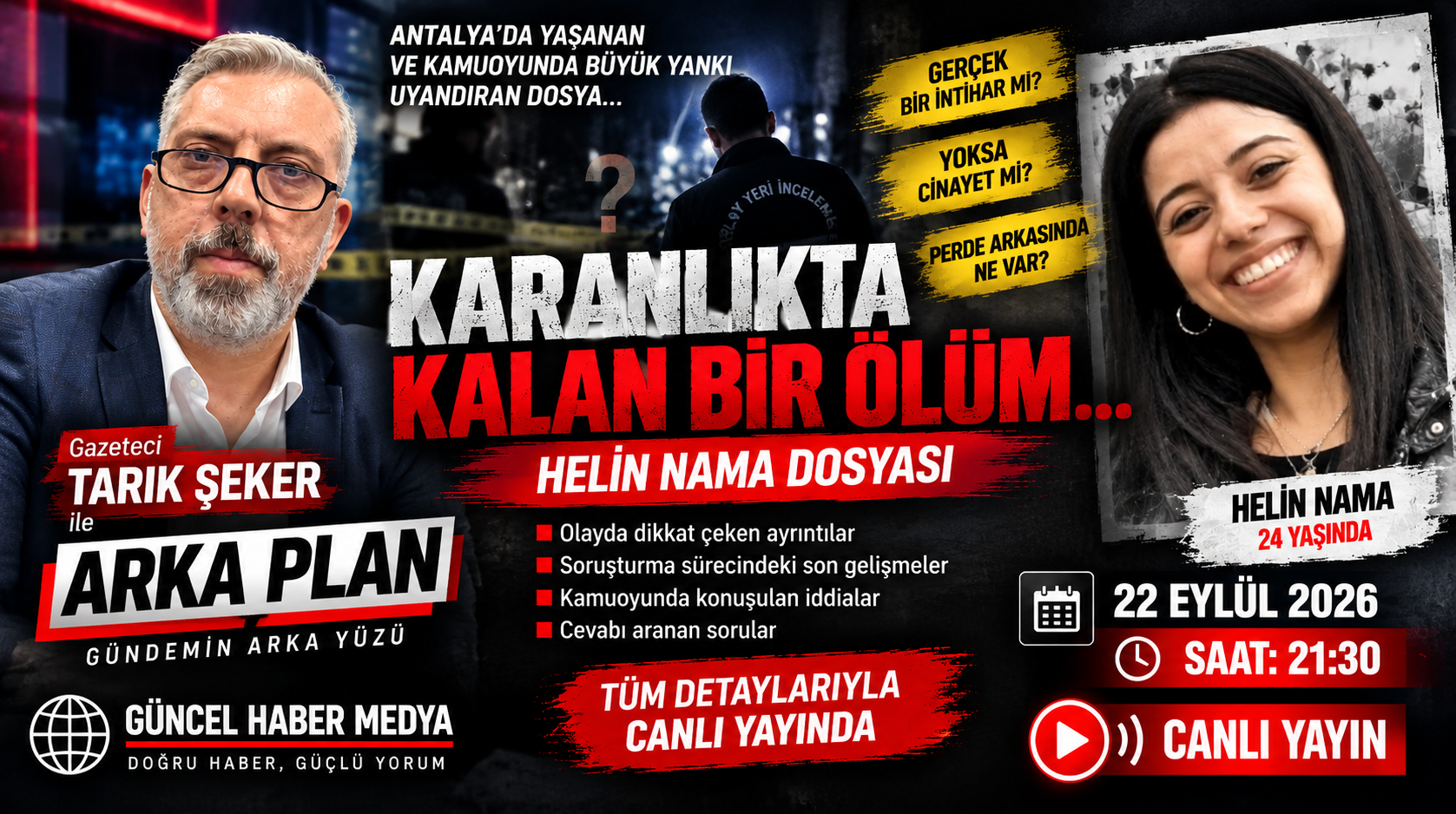 Karanlıkta Kalan Bir Ölüm: Helin Nama Dosyası Arka Plan’da Masaya Yatırılıyor